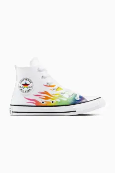 Converse tenisi Chuck Taylor All Star Pride culoarea alb, A15780C imagine