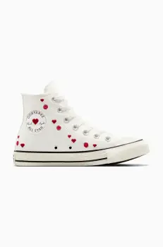 Converse tenisi Chuck Taylor All Star Valentine's Day culoarea alb, A13650C imagine