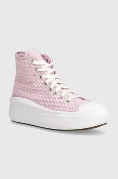 Converse tenisi copii A07358C culoarea roz imagine