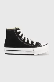 Converse tenisi copii CHCK TAYLOR ALL STAR EVA LIFT 372859C culoarea negru imagine