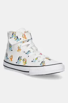 Converse tenisi copii Chuck Taylor All Star 1V culoarea alb, A16463C imagine