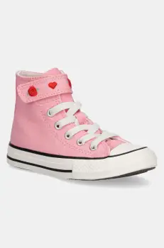 Converse tenisi copii Chuck Taylor All Star 1V culoarea roz, A10714C imagine