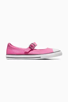 Converse tenisi copii Chuck Taylor All Star Dainty Mary Jane culoarea roz, A12730C imagine