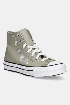 Converse tenisi copii CHUCK TAYLOR ALL STAR EVA LIFT culoarea bej, A11825C imagine