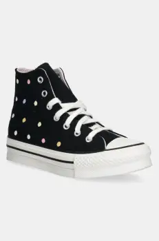 Converse tenisi copii Chuck Taylor All Star EVA Lift culoarea negru, A12609C imagine