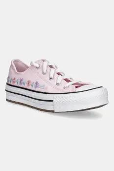 Converse tenisi copii CHUCK TAYLOR ALL STAR EVA LIFT culoarea roz, A14995C imagine