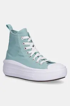 Converse tenisi copii Chuck Taylor All Star Move culoarea turcoaz, A10703C imagine