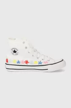 Converse tenisi copii culoarea alb imagine