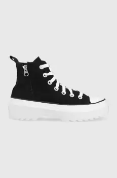 Converse tenisi copii culoarea negru imagine