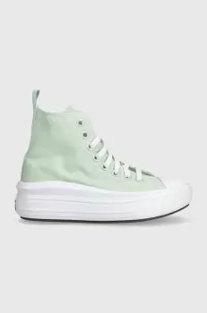 Converse tenisi copii culoarea verde imagine