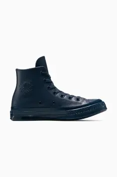 Converse tenisi de piele Chuck 70 culoarea negru, A15550C imagine