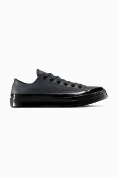 Converse tenisi de piele Chuck 70 culoarea negru, A15551C imagine