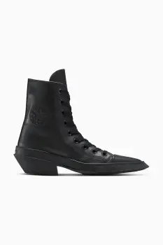 Converse tenisi de piele Chuck 70 De Luxe Pointed culoarea negru, A13014C imagine