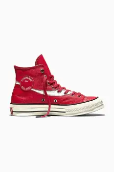 Converse tenisi de piele Converse x Coca-Cola Chuck 70 culoarea rosu, A17888C imagine