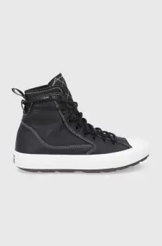 Converse Tenisi de piele culoarea negru imagine