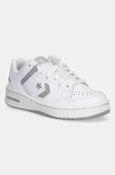 Converse tenisi din piele copii Weapon culoarea alb, A11463C imagine