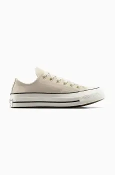 Converse tenisi din piele intoarsa Chuck 70 culoarea bej, A13829C imagine