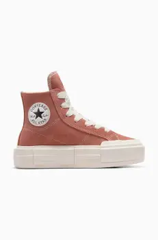 Converse tenisi din piele intoarsa Chuck Taylor All Star Cruise culoarea portocaliu, A10437C imagine