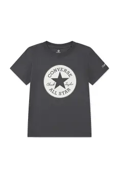 Converse tricou copii culoarea gri, 4CH405 imagine