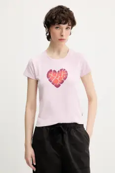 Converse tricou culoarea roz, 10028331-A01 imagine