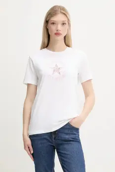 Converse tricou din bumbac culoarea alb, 10027751-A01 imagine