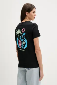 Converse tricou din bumbac culoarea negru, 10027759-A02 imagine