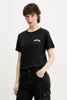 Converse tricou din bumbac culoarea negru, 10028336-A03 imagine