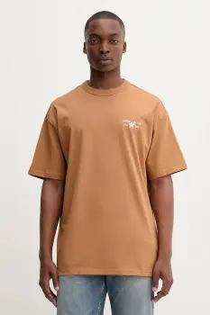 Converse tricou din bumbac culoarea portocaliu, cu imprimeu, 10027997-A04 imagine