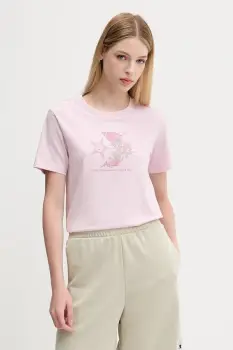 Converse tricou din bumbac culoarea roz, 10027752-A03 imagine