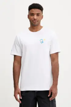 Converse tricou din bumbac X DORAEMON GRAPHIC culoarea alb, cu imprimeu, 10028893.A01 imagine