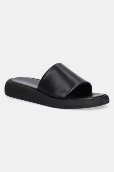 Copenhagen papuci de piele Leather femei, culoarea negru, CPH773 imagine