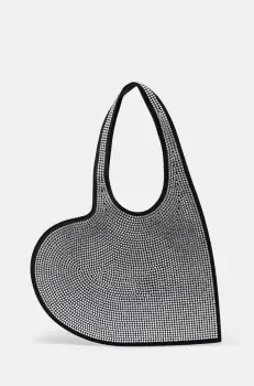 Coperni geanta Crystal-Embellished Mini Heart Tote culoarea negru, COPBA14BIS455 imagine