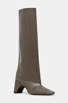 Coperni ghete de piele Bridge Boot culoarea maro, cu toc drept, COPSH03F6004 imagine