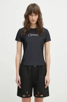 Coperni tricou Crystal Logo femei, culoarea negru, COPJS07CRF3023 imagine