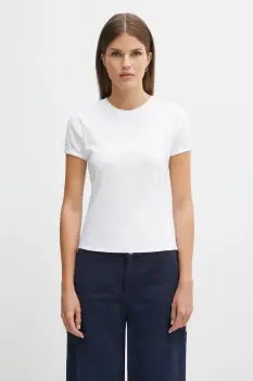 Coperni tricou din bumbac Crystal Logo culoarea alb, COPJS07CRF5017 imagine