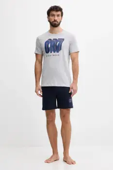 CR7 Cristiano Ronaldo pijama culoarea gri, cu imprimeu, 8730.41.2616 imagine