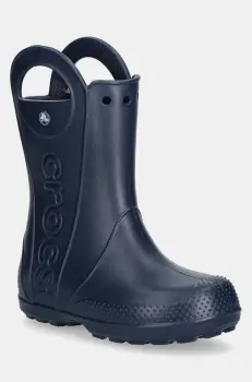 Crocs cizme HANDLE IT RAIN BOOT KIDS culoarea albastru marin, 211052 imagine