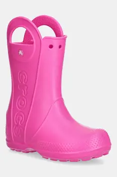 Crocs cizme HANDLE IT RAIN BOOT KIDS culoarea bleumarin, 211052 imagine