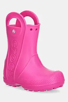 Crocs cizme HANDLE IT RAIN BOOT KIDS culoarea galben, 211056 imagine