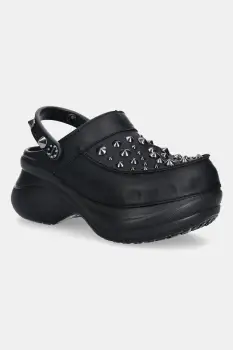 Crocs papuci Bae Studded Clog culoarea negru, cu platforma, 211626 imagine