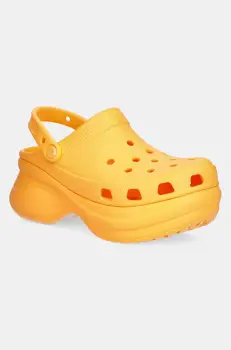 Crocs papuci Classic Bae Clog W femei, culoarea portocaliu, cu platforma, 206302.85Q imagine