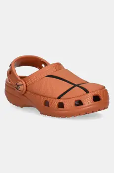Crocs papuci CLASSIC BASKETBALL CLOG culoarea portocaliu, 210021 imagine
