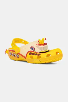 Crocs papuci Classic Beatles Yellow Sb Clog culoarea galben, 210893-90H imagine