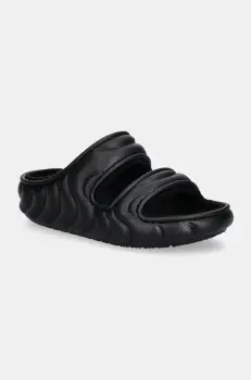 Crocs papuci Classic Cozzy Overpuff Sandal culoarea negru, 210074 imagine