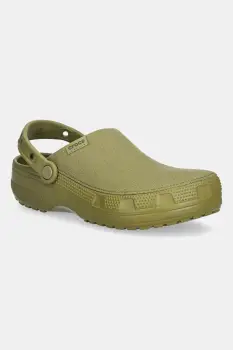 Crocs papuci Classic Crafted Clog culoarea verde, 211354 imagine
