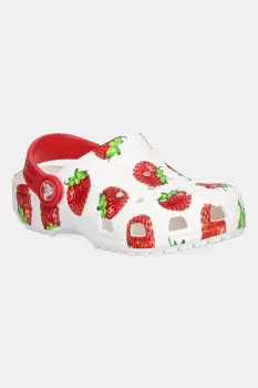 Crocs papuci CLASSIC FRESH FRUITS CLOG KIDS culoarea alb, 211170 imagine