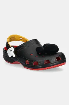 Crocs papuci Classic Iam Mickey Clog femei, culoarea negru, 209895-8C1 imagine