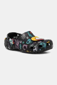 Crocs papuci Classic Nightmare Multi Clog culoarea negru, 211419 imagine