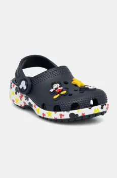 Crocs papuci copii CLASSIC MICKEY FRIENDS CLOG culoarea albastru marin, 210888 imagine