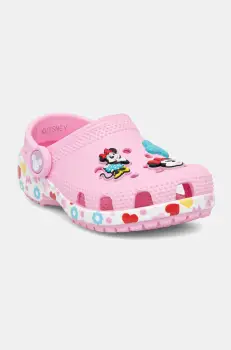 Crocs papuci copii CLASSIC MICKEY MINNIE FRIENDS CLOG KIDS culoarea roz, 210894 imagine
